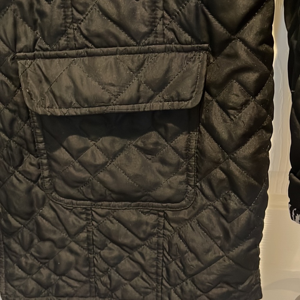 Chicos Lightweight Black Quilted Jacket - image 3
